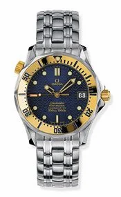 Omega Seamaster Diver 300M Automatic 36.25 Stainless Steel / Yellow Gold / Blue / Bracelet 2452.80.00 (24528000)